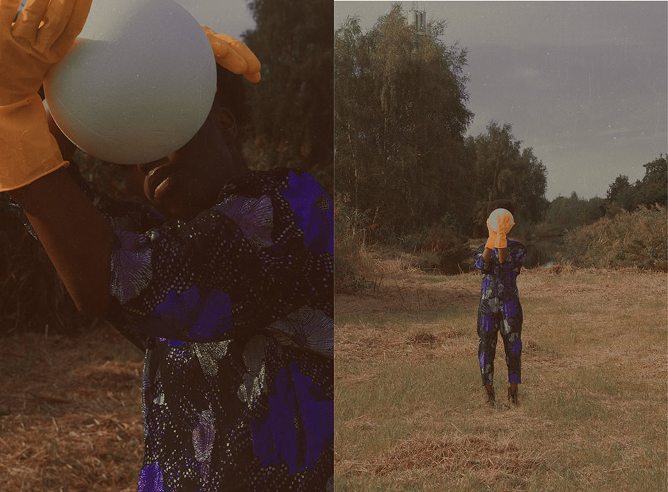 Editorial photoshoot Blindness, fashion styling by Daria Kuvshinova