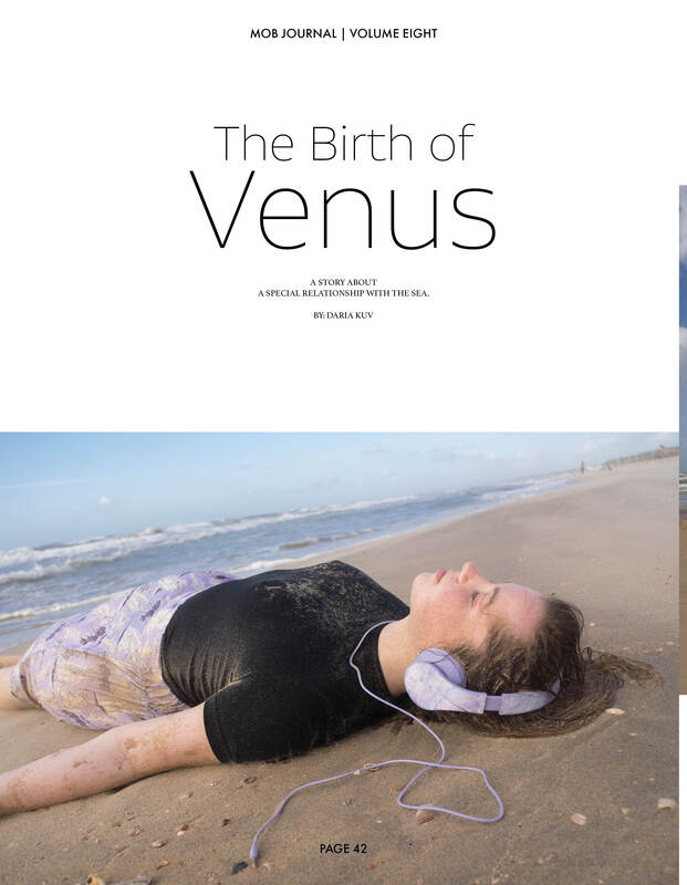 Editorial photoshoot The Birth of Venus, photography and fashion styling by Daria Kuvshinova
