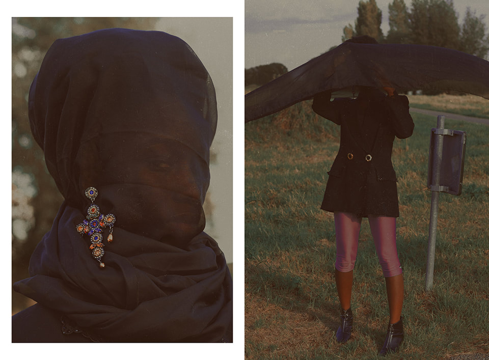 Editorial photoshoot Blindness, fashion styling by Daria Kuvshinova